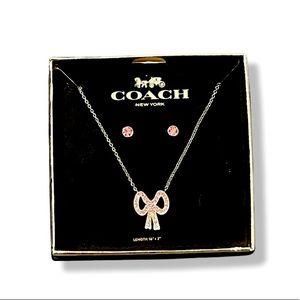 COACH Bow Jewelry Set NEW